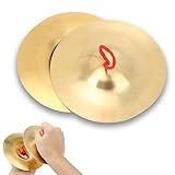 Crash Becken, 2 Stück 14.7cm / 5.79in Messing Handbecken Percussion Instrument Musikinstrument...