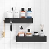 Kitsure Duschablage ohne Bohren - 2 Stück rostfreie Badezimmer Organizer, schnell trocknende...