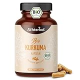 Kurkuma Kapseln Bio | 180 Stück | 4800mg Kurkuma pro Tagesdosis | frisch gemahlene Kurkumawurzel in...