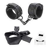 Leweiko SM Handschellen und Augenmaske Augenbinde Fetisch Sex Spielzeug für Paare,BDSM Fetich...