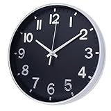 HZDHCLH Funk Wanduhr 30 cm Lautlose Wanduhr Ohne Tickgeräusche, Moderne Batteriebetriebene Uhr für...