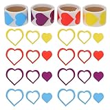 Healvian 400 Perforierte Selbstklebende Herz Bräunungsaufkleber für Sonnenbaden UV Schutz...