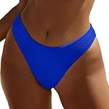 Generisch 2026 Damen-Bikinihose mit niedriger Taille, Badehose, Strandshorts, Geraffte Unterseite,...