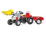 Rolly Toys 023936 - rollyKid Steyr CVT 6165 Trettraktor mit Anhänger (für Kinder von 2,5 bis 5...