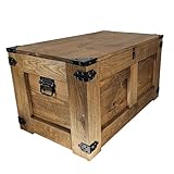CREATIVE COOPER holzbox, schatztruhe, aufbewahrungsbox, tisch, rustikal truhentisch, couchtisch,...