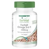 Fairvital | Omega-3-6-9 Kapseln - HOCHDOSIERT mit 2000mg LeinsamenÖl (Flaxseed Oil) pro Tagesdosis...