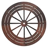 TOYANDONA 3 Stück Vintage Wagenrad Wanddeko Teiliges aus Robustem Rustikale Deko für Wohnzimmer...