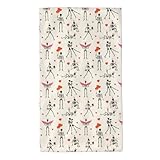 Halloween-Liebesschädel Handtuch 40X70Cm Hautfreundlich Waschlappen Leichtes Duschtücher Für...