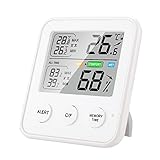 LGODDYS Luftfeuchtigkeitsmesser Digitales Hygrometer Thermometer Mini LCD Digital Thermo-Hygrometer...