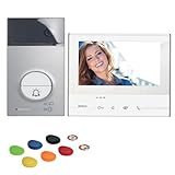 BTICINO, Flex ONE 2-Draht Videosprechanlagen WLAN Set, Classe 300 X13E mit 7' Touchscreen, 105°...