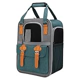 Faltbarer Rucksack für Katzen, faltbare Reisetasche für Hunde und Katzen, für Reisen, mit...
