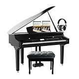 Fame Grand 3100 Digitalflügel-Set, Schwarz Hochglänzend, 88 Tasten, Hammermechanik, 1200 Sounds,...