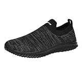 LOIJMK Schuhe Herren Sneaker, Slip On Sportschuhe Herren Laufschuhe Outdoor Schuhe Herren...