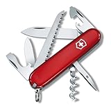 Victorinox Schweizer Taschenmesser, Camper, Swiss Army Knife, Multitool, 13 Funktionen, Klinge,...