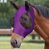 Adiwo Fliegenmaske Pferd UV Schutz, Super Comfort Stretchy Horse Fly Mask mit Large Eye Space...