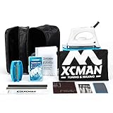 XCMAN Komplettes Ski- und Snowboard-Set mit Wachsbügeleisen, Ski-Wachs, Kanten-Tuner, PTEX für...