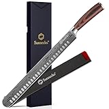Sunnecko Schinkenmesser 30CM Profi Tranchiermesser- Ultra Scharfe Aufschnittmesser, Küchenmesser...