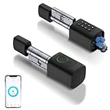 Türschloss Fingerabdruck, 5 en 1 Smart Türschloss mit Zahlencode RFID Schlüssel APP,...