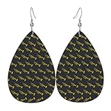 Ohrringe Für Frauen Goldene Trompete Damen Ohrring Mode Vintage-Stil Schmuck Ohrringe, Für...