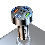 Automatisches Ladegerät für Zigarettenanzünder, USB-Autoade-Adapter, Super-Fast, Auto-Ladegerät...