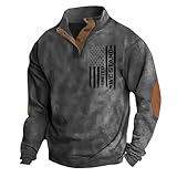 DENGJIAMY 4. Juli Sweatshirts für Herren, amerikanische Flagge, Grafikpullover, lässig, modisch,...