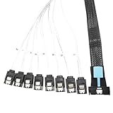 Suoumwa 0,5 M PCI-E Slimline SAS SFF-8654 8I auf 8X Server-Festplatten-Konvertierungskabel SFF-8654...