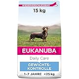 Eukanuba Daily Care Weight Control für kleine & mittelgroße Rassen - Fettarmes Hundefutter zum...