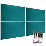 MOLLIS Wandpaneele - Schaumstoff Wandkissen 60x30 cm – Einfache Montage ohne Bohren - Reduziert...