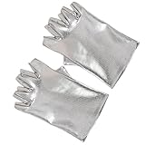 Hangsu 1 Paar Halbfinger-Lederhandschuhe für Damen, Tanzfäustlinge, Halloween, Party, Handschuhe...