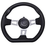 Abaodam 270mm Pu Lenkrad für Go Kart Modifikationslenkrad aus Strapazierfähigem Pu mit Legierung...