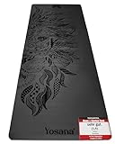 Yosana Yogamatte aus Naturkautschuk | extrem rutschfest | ULTRA GRIP Oberfläche aus ECO PU | extra...