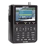 POFET Satelliten Messgerät Sat Finder, Satelliten-Finder-Signalmessgerät, mit 3.5in LCD Display...