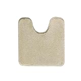 WC Vorleger mit Ausschnitt, WC Teppich, U-förmige rutschfeste Toiletten Matte, Saugfähige...