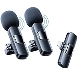 WHJC Lavalier Mikrofon Kabellos für iPhone/iPad/Laptop, Plug-Play Lavalier Microphone Wireless...