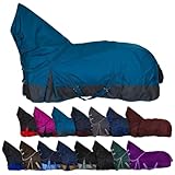 RL24 - Weidedecke Full Neck Basicline 600D Nylonfutter m. Füllung – Pferde Winterdecke –...