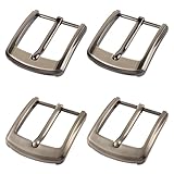 4 Stück Gürtelschnalle Herren,40mm (1.6') Einzackige Gürtelschnal le,Heavy Duty Zinklegierung...