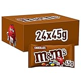 M&M'S Chocolate Großpackung Schokolade | Schokolinsen | Party Mix | 24 Packungen | 24 x 45g