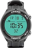 Cressi Unisex-Adult Nepto Watch Computer Freitauchen Computeruhr, Schwarz, Einheitsgröße