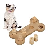 Relaxdays interaktives Intelligenzspielzeug für Hunde, Knochen-Design, Futterspielzeug, Leckerli,...