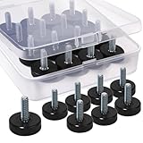 HNYYZL Möbelfüße mit 6,35 mm Gewinde, 24 Stück, verstellbare Möbelfüße, zum Einschrauben,...