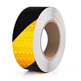 WangChaoJiu Klebeband Gelb Schwarz, 28m x 5cm Absperrband Gelb Schwarz, Sicherheitsband...