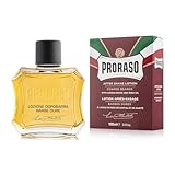 Proraso After Shave Lotion Nourishing, 100 ml, Aftershave für Männer mit Sandelholz & Shea-Öl...