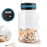 Digitales Sparset – Münzzähler, Münzbehälter, Münzsparbehälter, großes Fassungsvermögen,...
