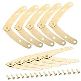 SEWACC 10 Stück Teiliges Klappenscharnier aus Robustem Langlebige Deckelstütze für Holzkisten...