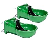 UZMAN 2X Tränkebecken mit Druckzunge, 2er Set Viehtränke Pferde, Großvieh, Schafe Vieh Kühe...