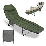 Gimisgu Karpfenliege 200 x 64 x 32 cm, Angelliege Bed Chair mit Aufbewahrungstasche, Faltbar,...