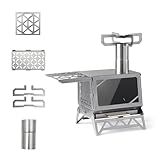 Naturehike Holzofen Campingkocher Camp Feuer Zeltofen Tragbarer Holzofen tragbarer Zeltkocher...