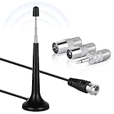 Adiwo DAB UKW Radioantenne,Antenne 3 m Verlängerungskabel 75 Ohm FM UKW Radio Antenne für Tuner...