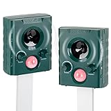 VOSS.sonic 1000 Doppelpack 2X Ultraschallvertreiber Tiervertreiber Ultraschallabwehr Tierabwehr...