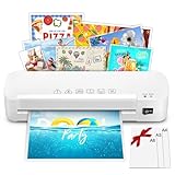 NAHKZNY Laminiergerät A4 A5 A6 Laminierset inkl 15 Hüllen mit Anti Stau Technologie 2 Walzen...